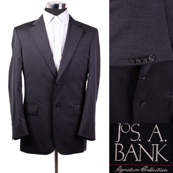 Jos. A. Bank Signature Collection Gordon 2 Button Blazer Jacket Coat Size 38R - Picture 1 of 12